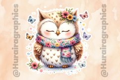 Owl|Printable Animal Sticker Product Image 2