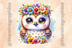 Owl|Printable Animal Sticker Product Image 2