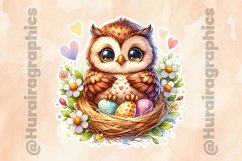 Owl|Printable Animal Sticker Product Image 2