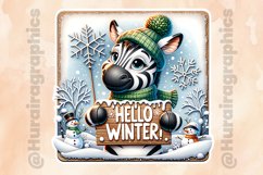 Zebra|Printable Animal Sticker Product Image 2