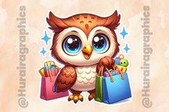Owl|Printable Animal Sticker Product Image 2
