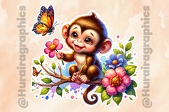 Monkey|Printable Animal Sticker Product Image 2