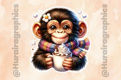 Monkey|Printable Animal Sticker Product Image 2