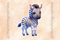 Zebra|Printable Animal Sticker Product Image 2