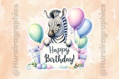 Zebra|Printable Animal Sticker Product Image 2