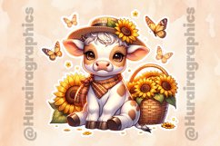 Cow|Printable Animal Sticker Product Image 2