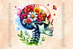 Floral Skull|Printable Animal Sticker Product Image 2