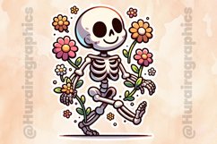 Floral Skull|Printable Animal Sticker Product Image 2