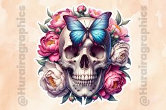 Floral Skull|Printable Animal Sticker Product Image 2
