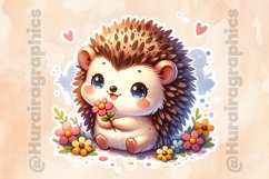 Hedgehog |Printable Animal Sticker Product Image 3