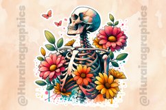 Floral Skull|Printable Animal Sticker Product Image 2