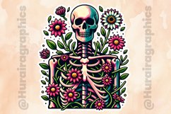 Floral Skull|Printable Animal Sticker Product Image 3