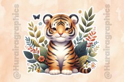 Floral animal|Printable Animal Sticker Product Image 2