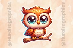 Owl|Printable Animal Sticker Product Image 2