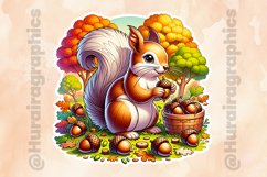 Autumn Animal|Printable Animal Sticker Product Image 2