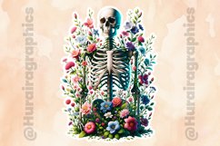 Floral Skull|Printable Animal Sticker Product Image 2