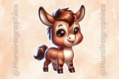 Donkey|Printable Animal Sticker Product Image 2