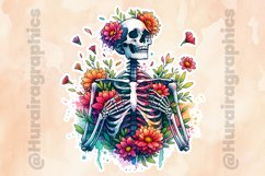Floral Skull|Printable Animal Sticker Product Image 3