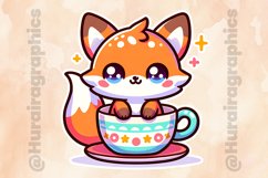 Fox|Printable Animal Sticker Product Image 2