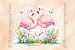 Flamingo|Printable Animal Sticker Product Image 2