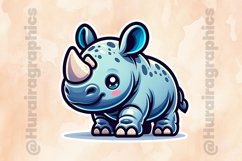 Rhino|Printable Animal Sticker Product Image 2