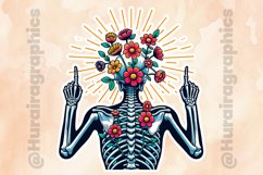 Floral Skull|Printable Animal Sticker Product Image 2