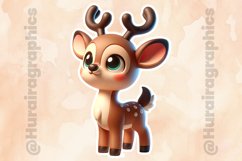 Deer Animal |Printable Animal Sticker Product Image 3