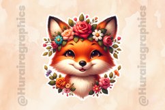 Fox|Printable Animal Sticker Product Image 2