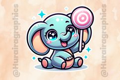 Elephant|Printable Animal Sticker Product Image 2