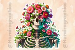 Floral Skull|Printable Animal Sticker Product Image 3