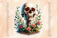 Floral Skull|Printable Animal Sticker Product Image 3