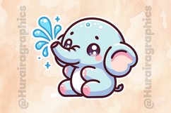 Elephant|Printable Animal Sticker Product Image 2