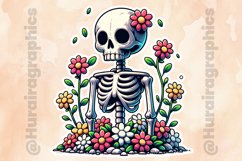 Floral Skull|Printable Animal Sticker Product Image 2