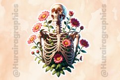 Floral Skull|Printable Animal Sticker Product Image 2