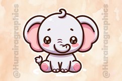 Elephant|Printable Animal Sticker Product Image 2