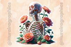 Floral Skull|Printable Animal Sticker Product Image 2