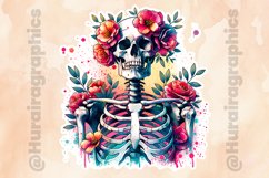 Floral Skull|Printable Animal Sticker Product Image 2