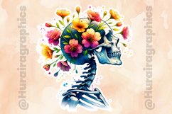 Floral Skull|Printable Animal Sticker Product Image 3