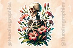 Floral Skull|Printable Animal Sticker Product Image 2