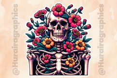 Floral Skull|Printable Animal Sticker Product Image 2