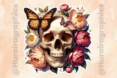Floral Skull|Printable Animal Sticker Product Image 2
