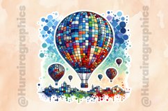 Hot Air Ballon |Printable Animal Sticker Product Image 2