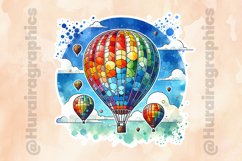 Hot Air Ballon |Printable Animal Sticker Product Image 2