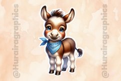 Donkey|Printable Animal Sticker Product Image 2