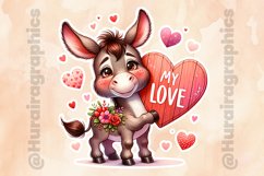 Donkey|Printable Animal Sticker Product Image 2