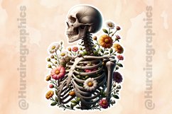 Floral Skull|Printable Animal Sticker Product Image 2