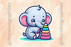 Elephant|Printable Animal Sticker Product Image 2