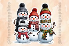 Snow Men |Printable Animal Sticker Product Image 2