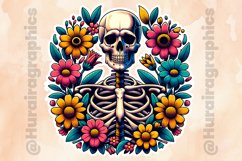 Floral Skull|Printable Animal Sticker Product Image 2