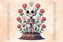 Floral Skull|Printable Animal Sticker Product Image 2